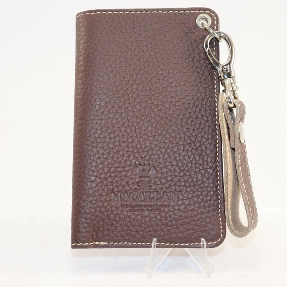 The Macallan Leather Belt Pouch | Brown Pebbled Scotch Whisky Promo Case - Picture 1 of 3